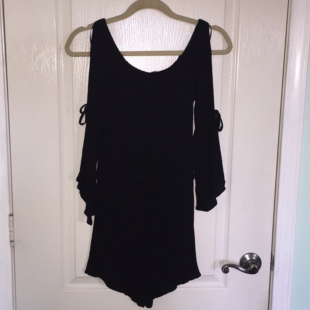 Cold shoulder romper